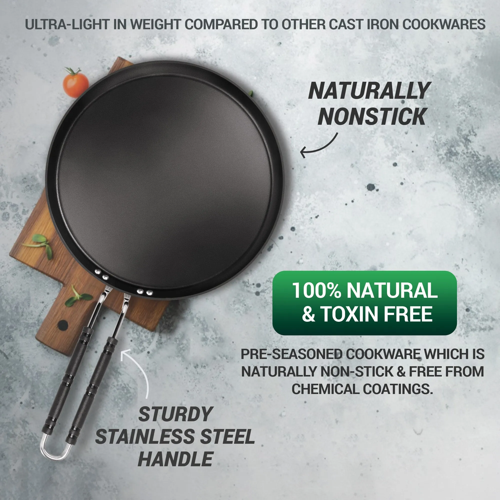 Non Stick Iron Omni Tawa (Milton Procook)