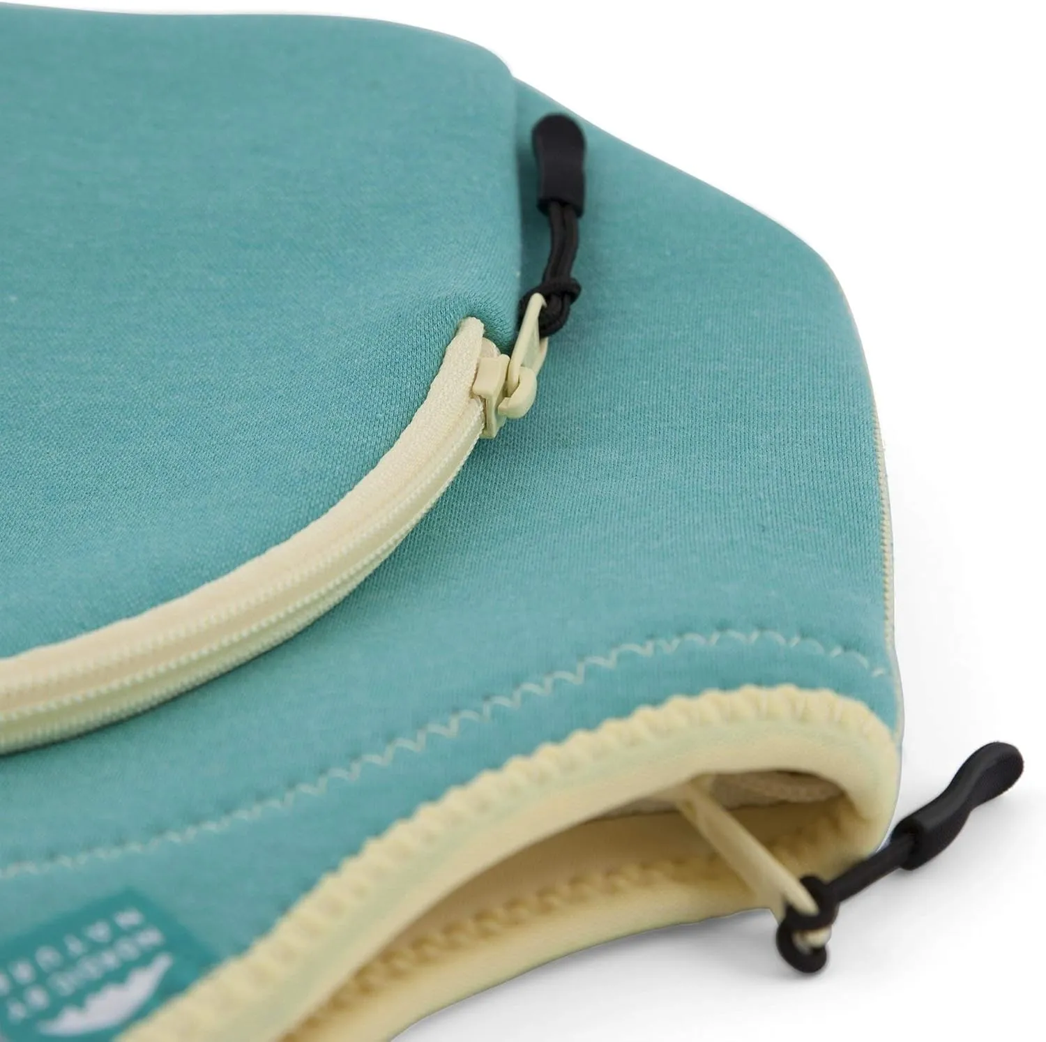 Nordic By Nature Insulated Neoprene Lunch Bag, Soft & Foldable Washable & Reusable Extra-Pocket (L) Lagoon