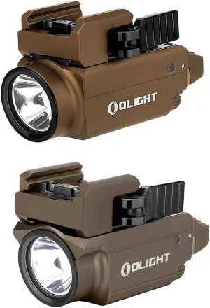 OLIGHT Baldr S 800 Lumens Compact Rail Mount Weaponlight with Green Beam and White LED Combo Bundle Baldr Mini 600 Lumens, Magnetic USB Compact Rechargeable Tactical Flashlight with Adjustable Rail