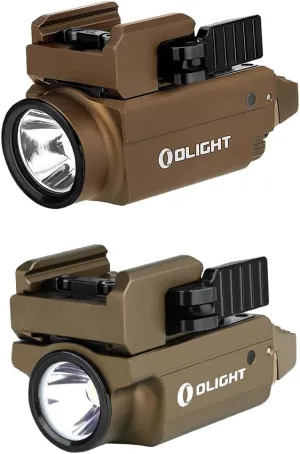 OLIGHT Baldr S 800 Lumens Compact Rail Mount Weaponlight with Green Beam and White LED Combo Bundle PL-Mini 2 Valkyrie 600 Lumens, High Performance CW LED Tactical Flashlight with Built-in Battery