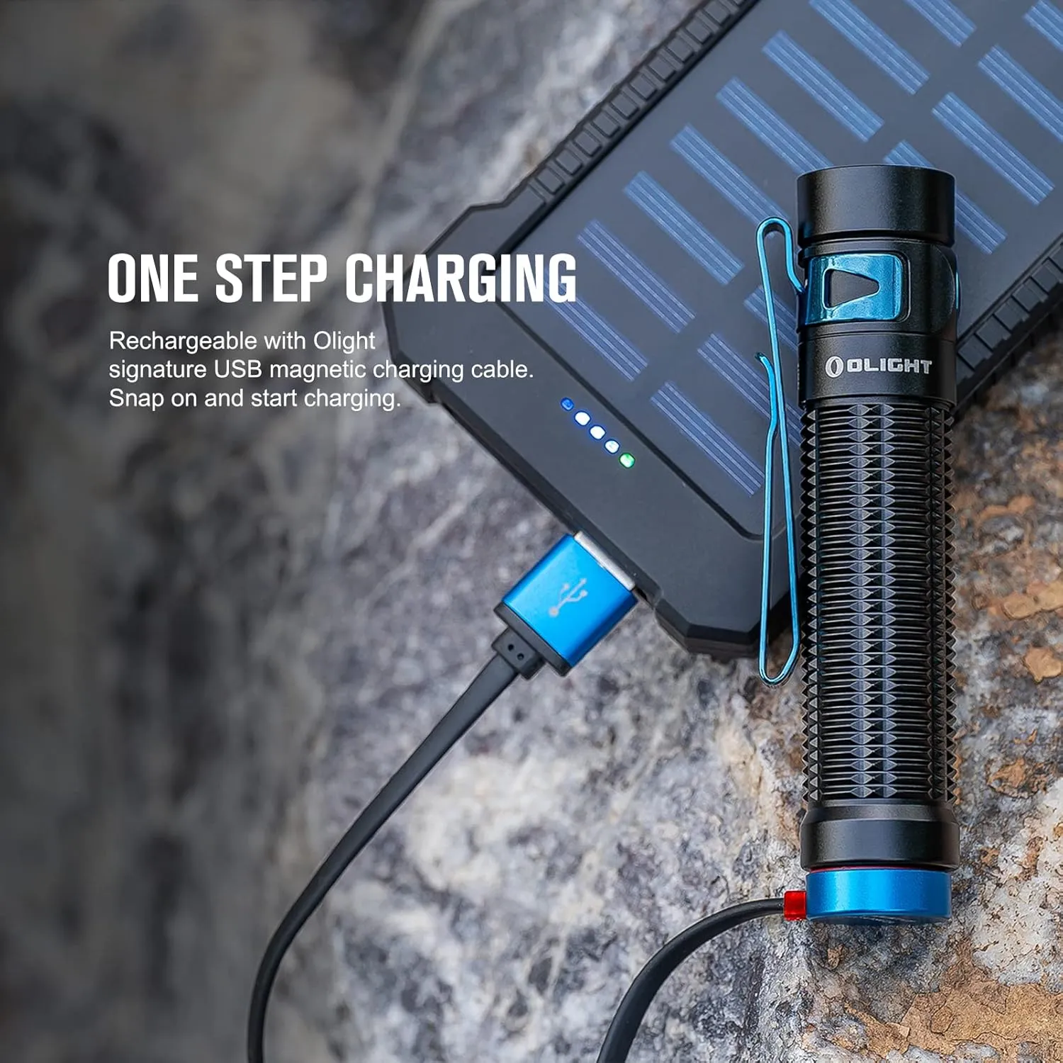 OLIGHT Baton3 Pro 1500 Lumens EDC Rechargeable Flashlights with MCC3, with L-Shape Stand and High Performance LED Light for Camping and Emergency (Cool White Light: 5700~6700K)