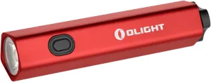 OLIGHT Diffuse Rechargeable EDC Pocket Keychain Flashlight, 700 Lumens USB-C Charging, High-Performance LED AA Flashlight for Outdoor and Night Working(Red)