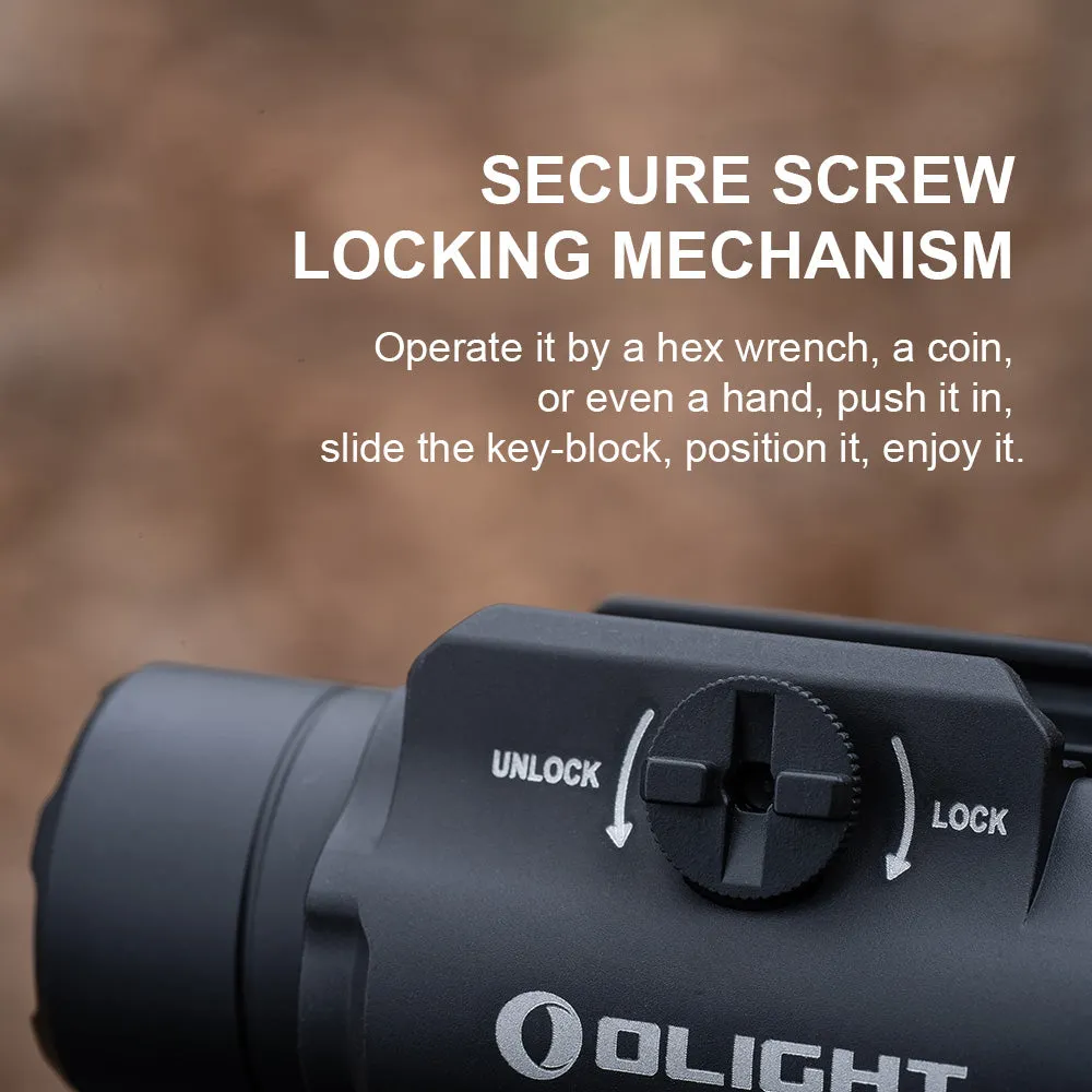 Olight PL-3R Valkyrie Rechargeable Rail mounted Tactical light - Black