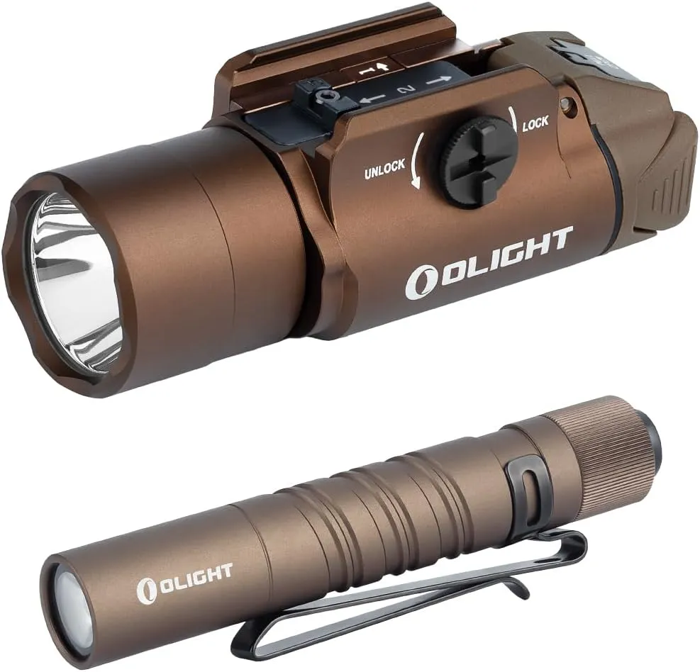 OLIGHT PL Turbo 800-Lumen 515 Meters Long-Range Tactical Light Bundles I3T EOS Dual-Output Slim EDC Flashlight