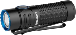 OLIGHT Warrior Nano Tactical Flashlight, 1200 Lumens Rechargeable LED Light with MCC Charger, Dual Switches EDC Light for Emergency, Outdoors and Camping (Black)
