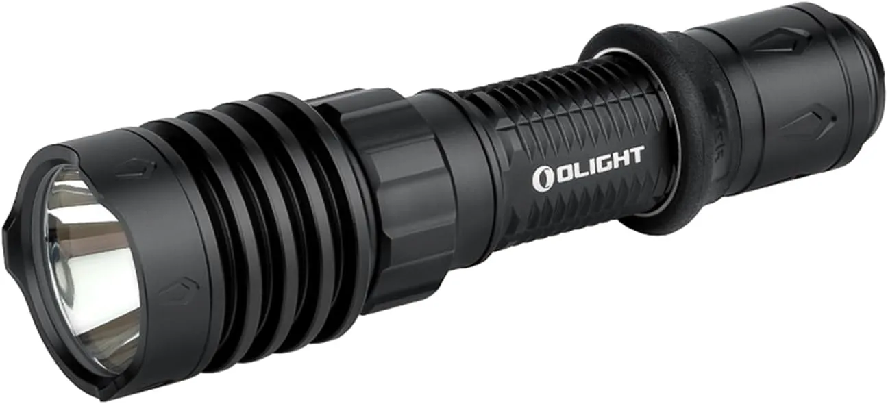 OLIGHT Warrior X 4 Rechargeable Tactical Flashlight 2,600 High Lumens with 630 Meters Long Range Thrower, Powerful Tail-Switch Light with USB-C Charging, Dual-Output for Daily (Black)