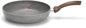 Olympia Woody 9.5 Inch Round Non-Stick PFOA-Free Die-Cast Aluminum Deep Fry Pan