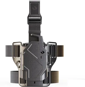 Orpaz Delta G17 Light Bearing Holster Compatible with Glock 17 Holster with Light, Level II Modular Flashlight Adapter and Innovative Flashlight Protector Cap - Unisex