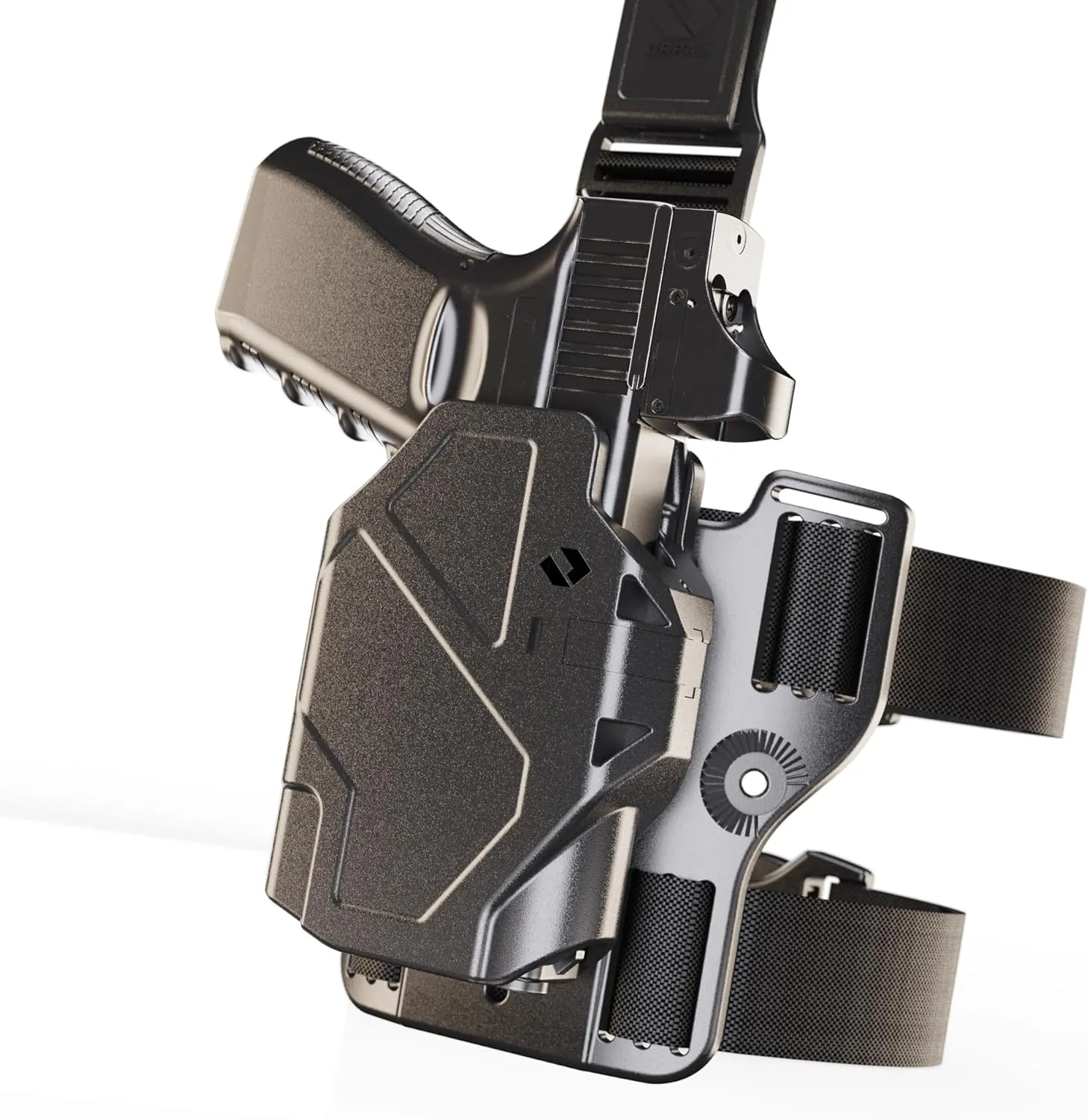 Orpaz Delta G17 Light Bearing Holster Compatible with Glock 17 Holster with Light, Level II Modular Flashlight Adapter and Innovative Flashlight Protector Cap - Unisex