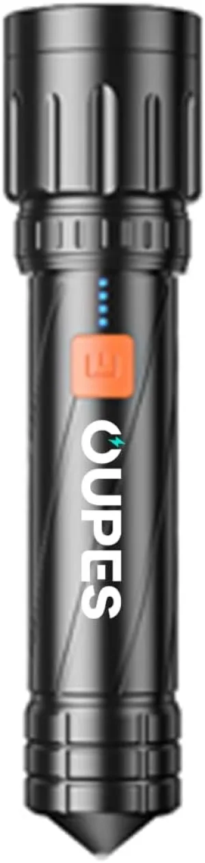 OUPES LED Flashlights High Lumens, Small Flashlight, Zoomable, Waterproof for Outdoor, Emergency, Tactical & Camping Accessories