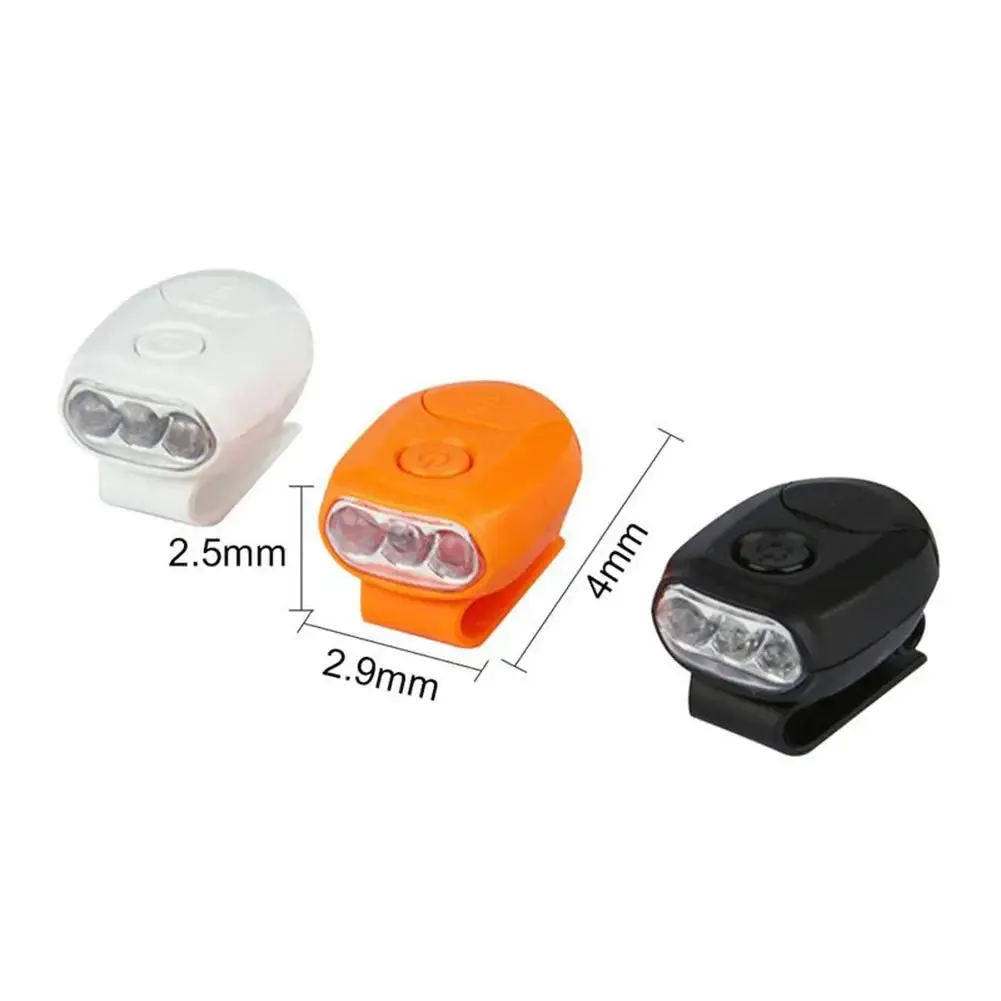 Outdoor 3 LED Hat Clip Headlamp - Portable Cap Light for Camping, Fishing, Hiking