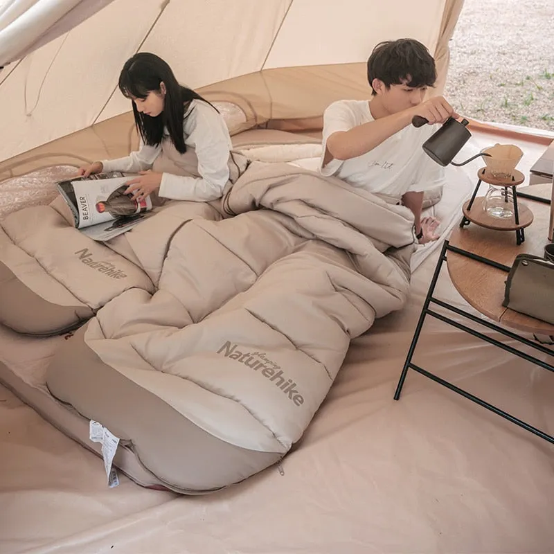 Outdoor camping sleeping bag winter portable comfortable breathable down cotton for adults autumn winter