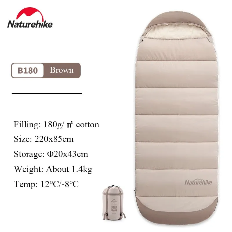 Outdoor camping sleeping bag winter portable comfortable breathable down cotton for adults autumn winter