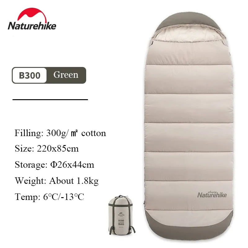 Outdoor camping sleeping bag winter portable comfortable breathable down cotton for adults autumn winter