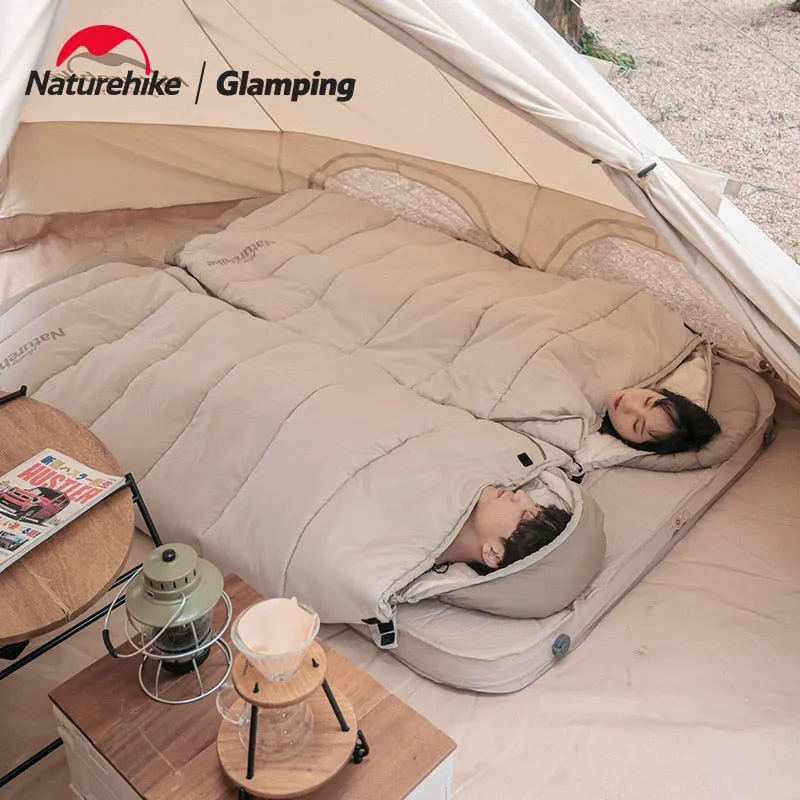 Outdoor camping sleeping bag winter portable comfortable breathable down cotton for adults autumn winter