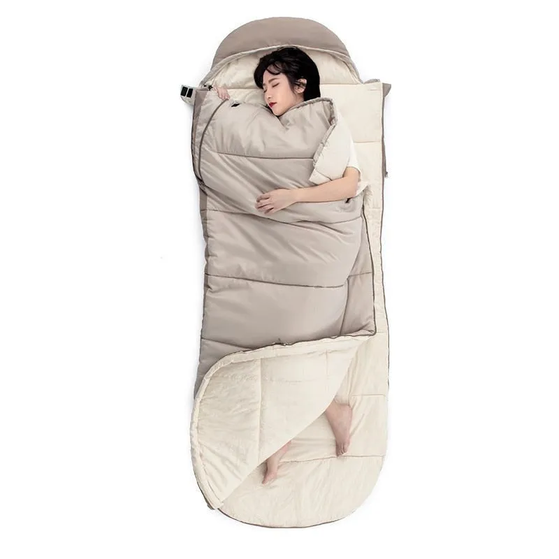 Outdoor camping sleeping bag winter portable comfortable breathable down cotton for adults autumn winter