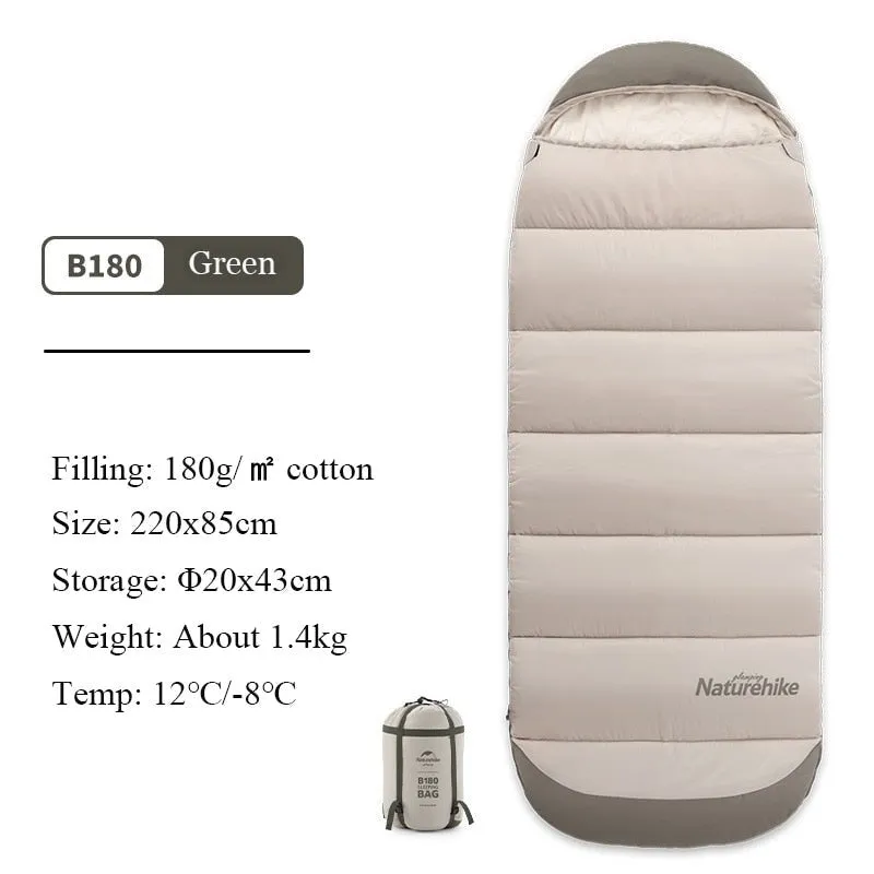 Outdoor camping sleeping bag winter portable comfortable breathable down cotton for adults autumn winter