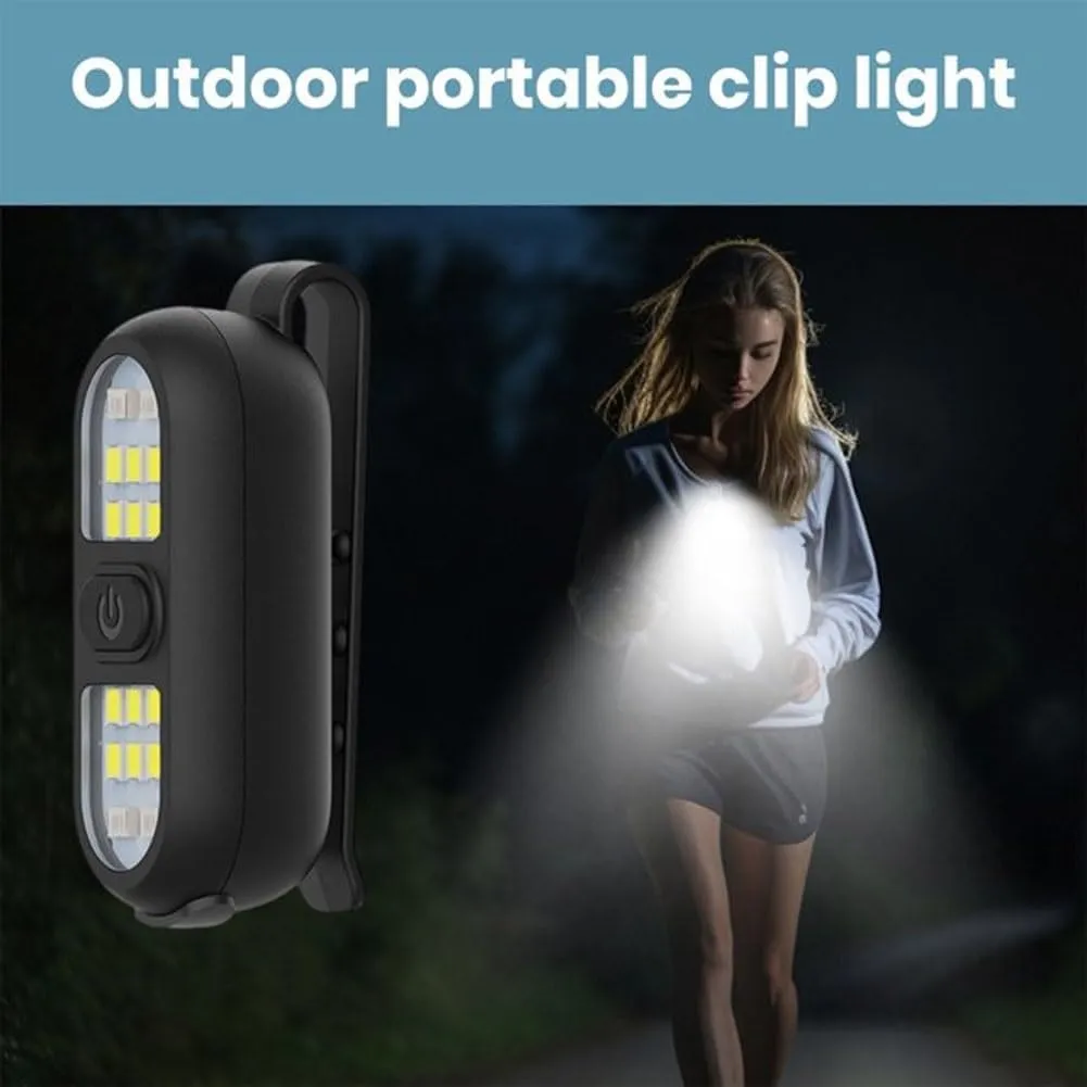 Outdoor Night Running Lights,Runner Lights for Night Safety,Waterproof Rechargeable Safety Lights,Clip on Flashlight for Hands Free Flashlight LED Running Lights for Runners Warning Flashing(Green)