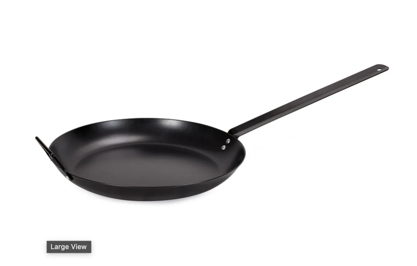 OZtrail Steel Bush Non Stick Frypan - 35cm - Save $10