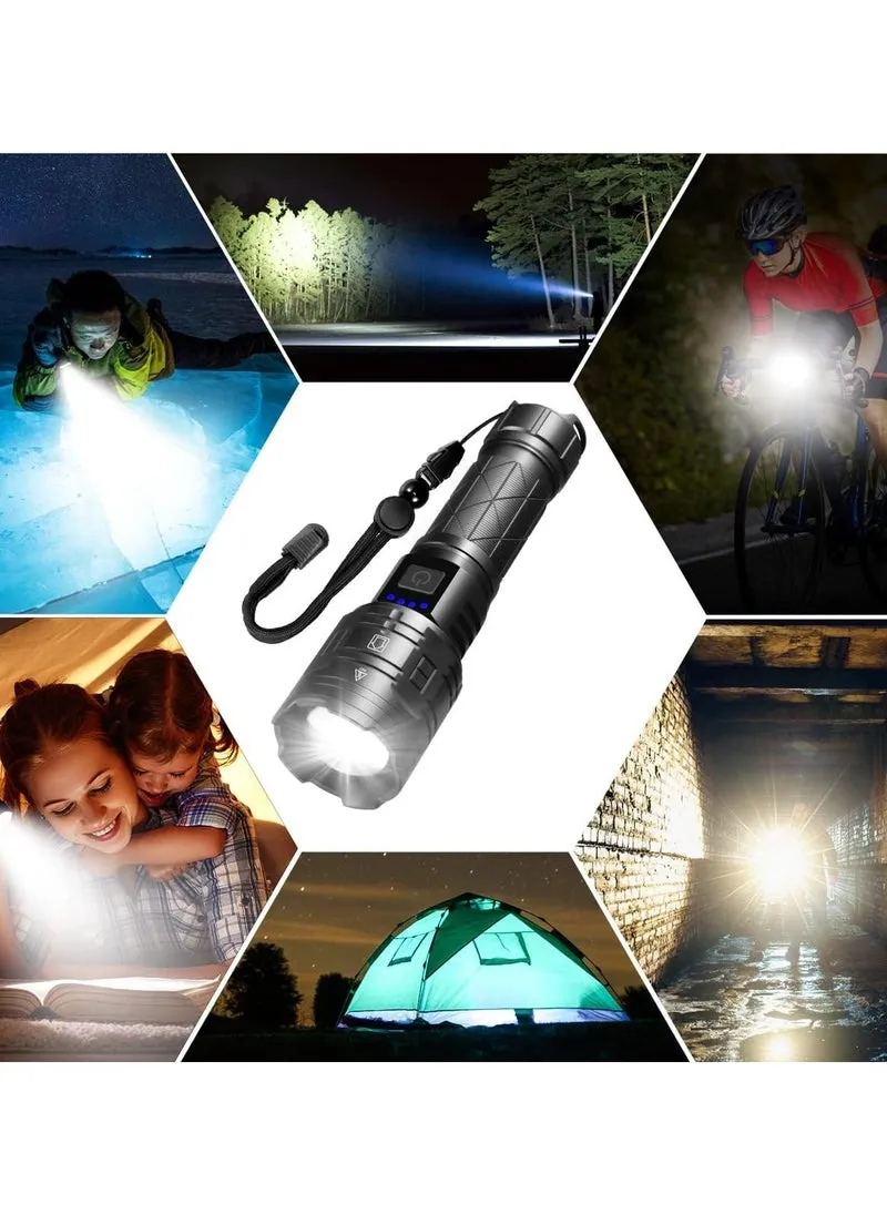 P90 LED Flashlight Rechargeable – كشاف LED P90 قابل لإعادة الشحن