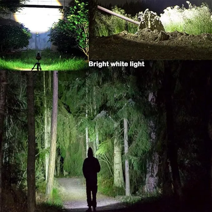 (Pack of 5 Multicolored Single Mode Flashlight: Red Light Flashlight, Blue Light Flashlight, Green Light Flashlight, 395 UV Light Flashlight, White LED Light Flashlight