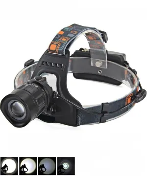 PANYUE Manufacturer Supply High Power 10W LED Rechargeable Headlamp 5-Modes Headlight 2* 18650 Battery Powered Head Torch