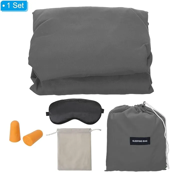 PATIKIL Sleeping Bag Liner Lightweight Soft Travel Camping Sheet Sleep Sack Compact Sleeping Bags Set with Carry Bag for Backpacking Camping Travel Hotel