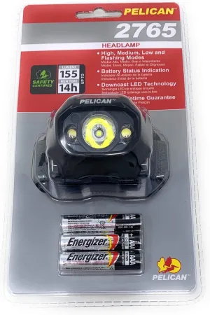 Pelican 027650-0103-110 Headlamp Black (LED Upgrade)