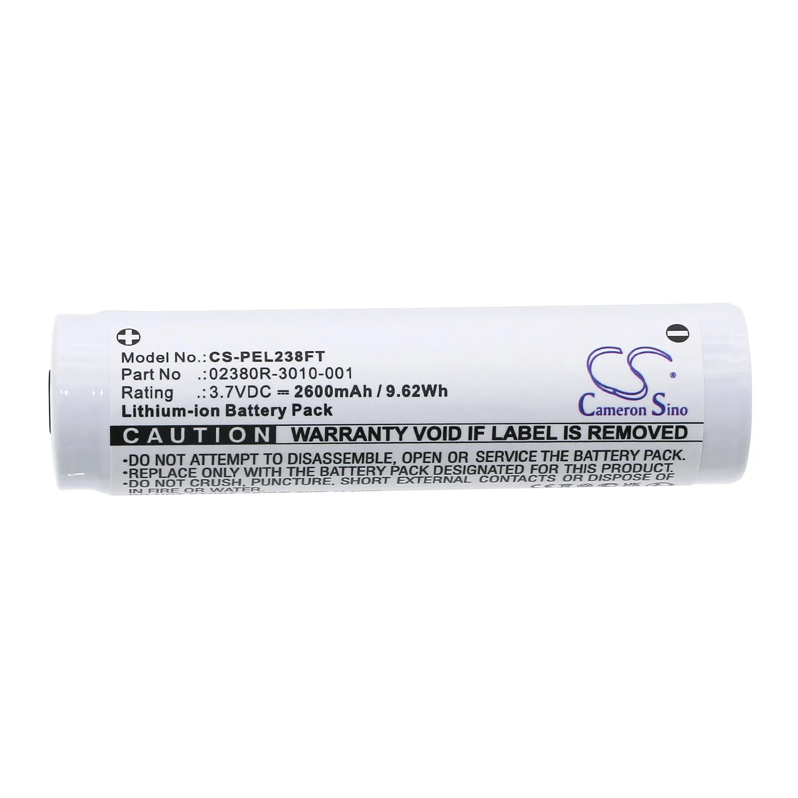 Pelican 7610 Tactical Flashlight 7620 Tactical Flashlight 5050R Flashlight 2380R 7600 3-Color LED Flashlight 7070R 7000 Flashlight Replacement Battery