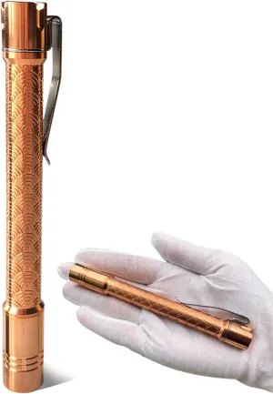 Penlight Pineapple led Flashlight, XPL HI 6000K 10880/AAA Small Flashlight by Reylight for Outdoor, Power Outage Lighting, Emergency Lighting (Copper)
