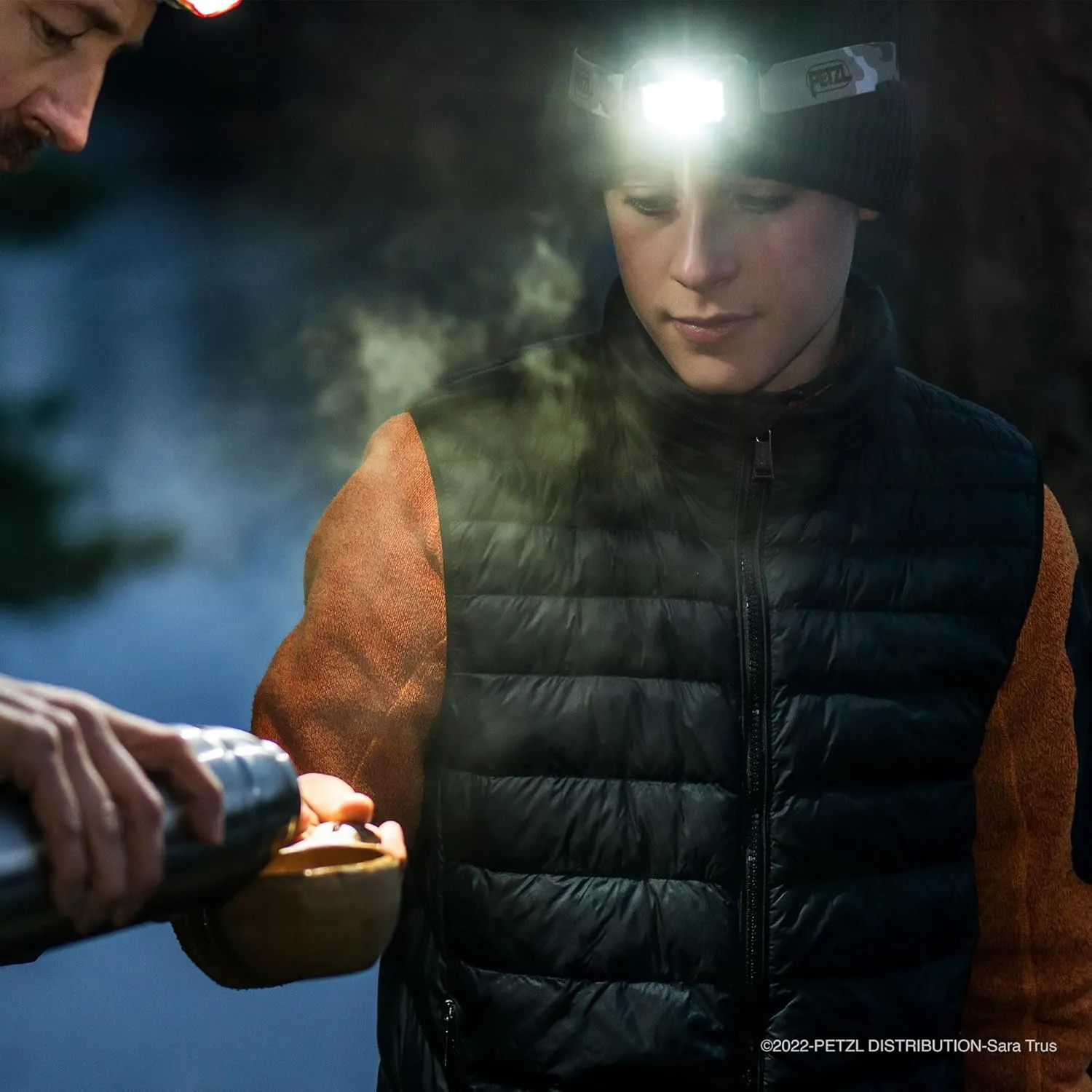 PETZL ARIA 1 RGB, Compact, Durable, Waterproof headlamp with White, red, Green and Blue Modes, 350 lumens, Black