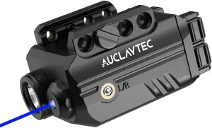 Pistol Light Laser Combo with USB-C Charging, 500 Lumen Blue Beam Sight Tactical Flashlight for Subcompact Compact Glock and Picatinny Rail