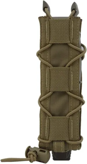 Pistol Magazine Pouch, Adjustable Tactical Magazine Holder Rapid Response Molle Baton Holder for Pistol Baton Flashlight Easy Placement & Removal