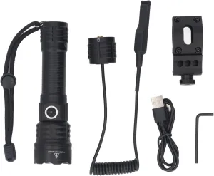 plplaaoo LED Flashlight Super Bright 1200LM Rechargeable Zoomable Flashlight with 3 Lighting Modes IP65 Water for Camping Hiking Outdoor Aluminum Alloy White Light