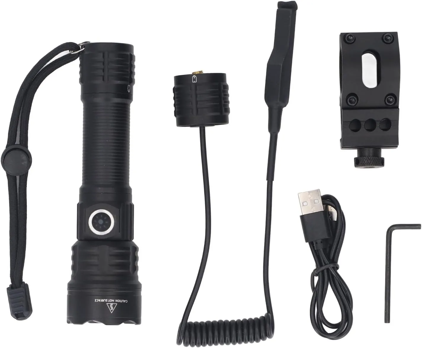 plplaaoo LED Flashlight Super Bright 1200LM Rechargeable Zoomable Flashlight with 3 Lighting Modes IP65 Water for Camping Hiking Outdoor Aluminum Alloy White Light
