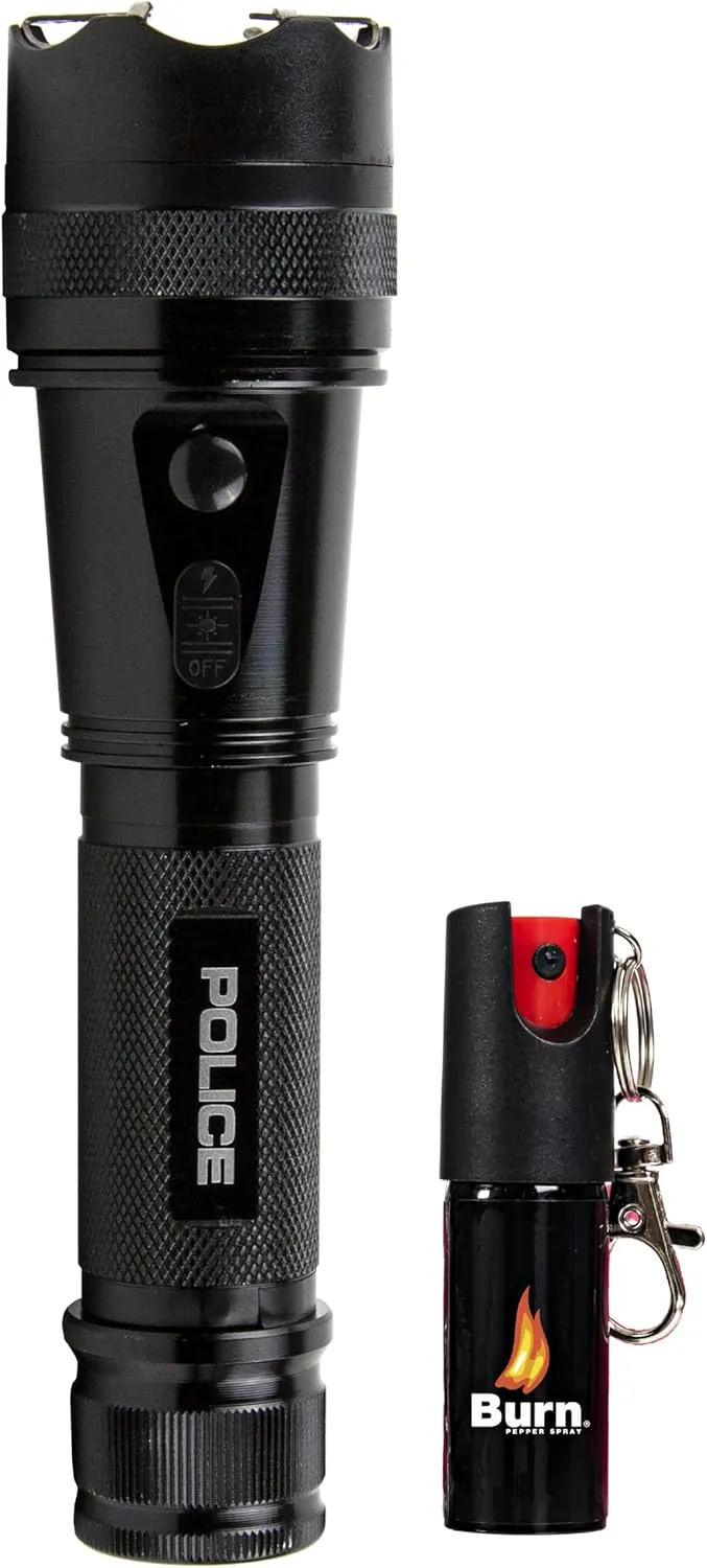 Police Stun Gun Burn Pepper Spray Combo - 1109