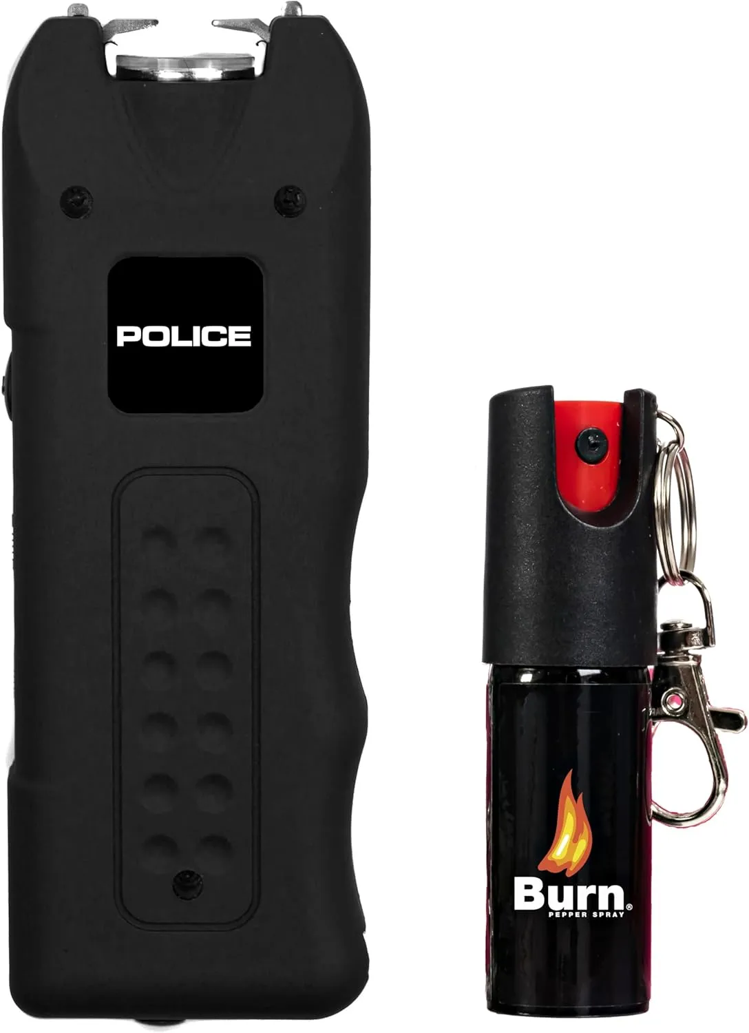 Police Stun Gun Burn Pepper Spray Combo - 628 Black