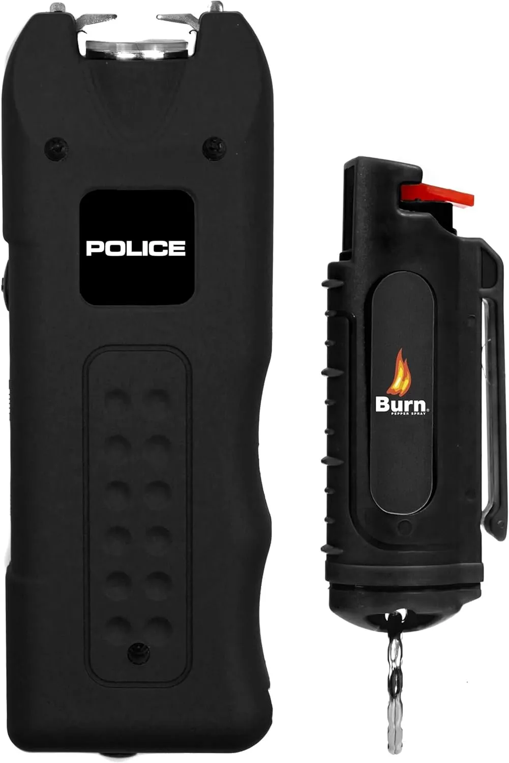 Police Stun Gun Burn Pepper Spray Combo Women Men Self Defense - 628 Black