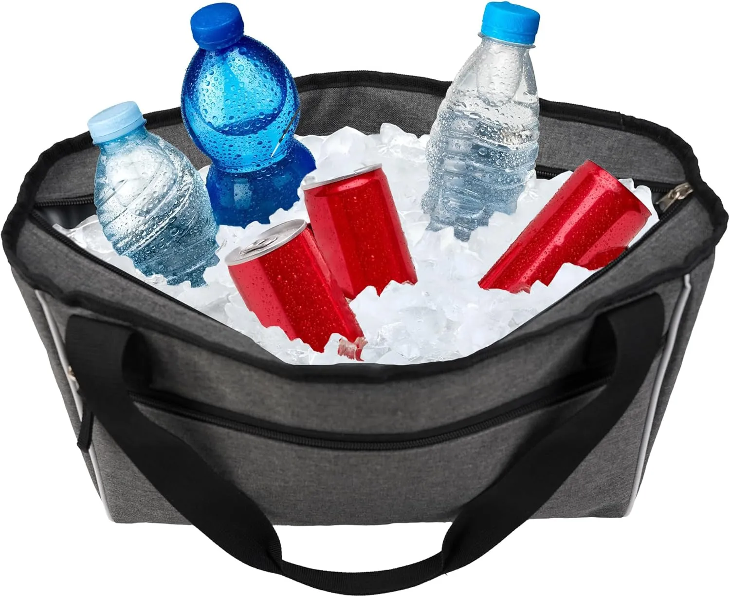 Popfunk Master 3 Collection Soft Sided Insulated Tote Cooler Bag, Lightweight, Thermal and Reusable for Grocery, Picnic, Beach, Work