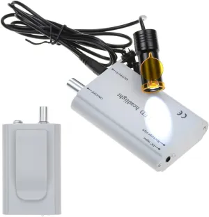 Portable 5W Plastic Headlight,LED Headlamp Belt Insert Clip On Head Light for Binocular Loupes Glasses