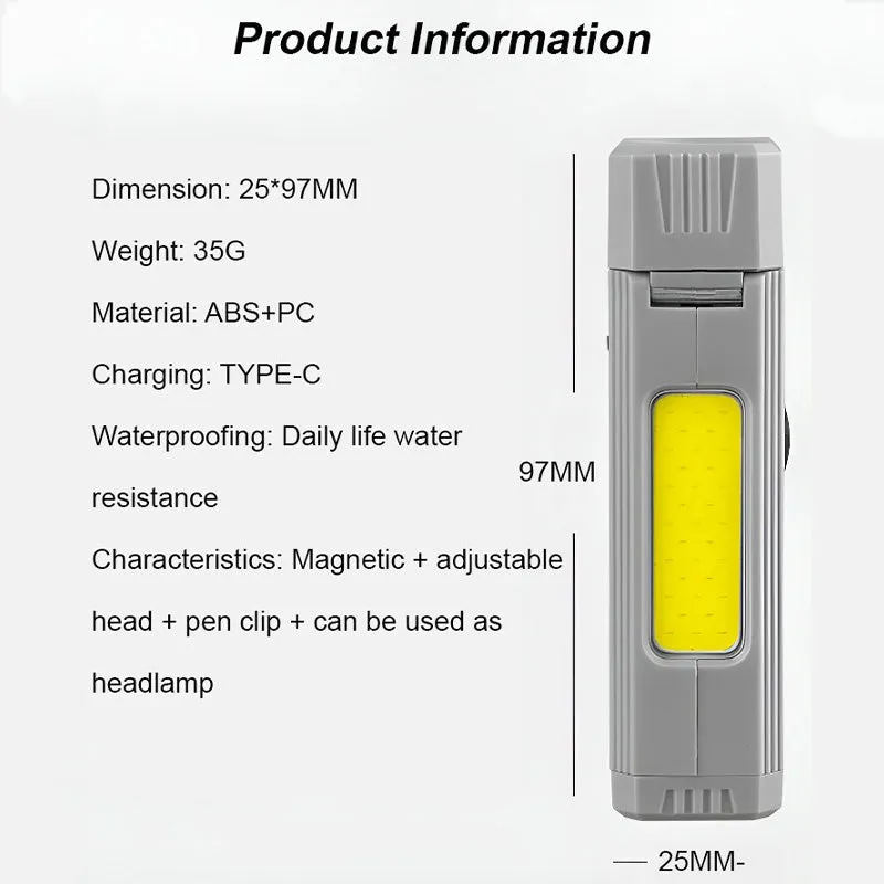 Portable Bright Multi-function Magnetic Headlamp
