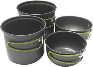 Portable Camping Cookware Set 2-3 Person Outdoor Cooking Kit Camping Pots Utensils Hiking and