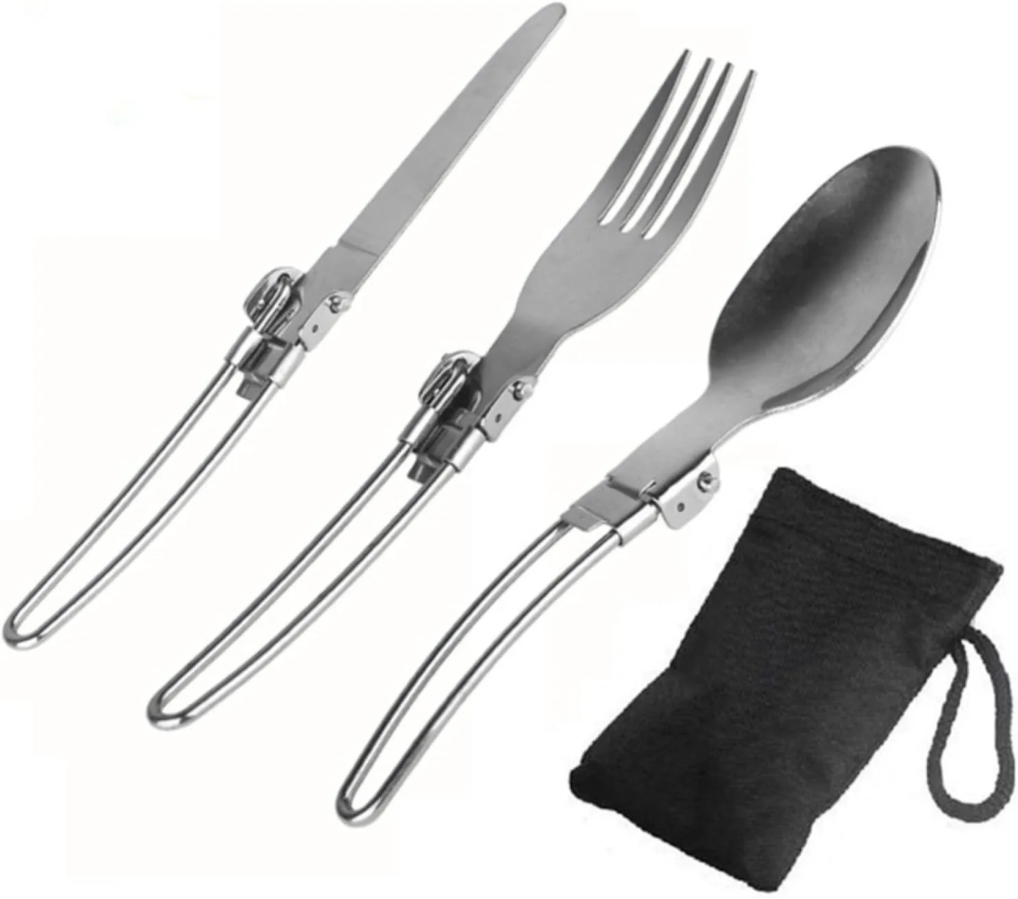 Portable cookware, 1-2 People Camping Set Pot, Scratch Resistant and high Temperature Resistant, 5-Piece Outdoor Non-Stick Set of pots