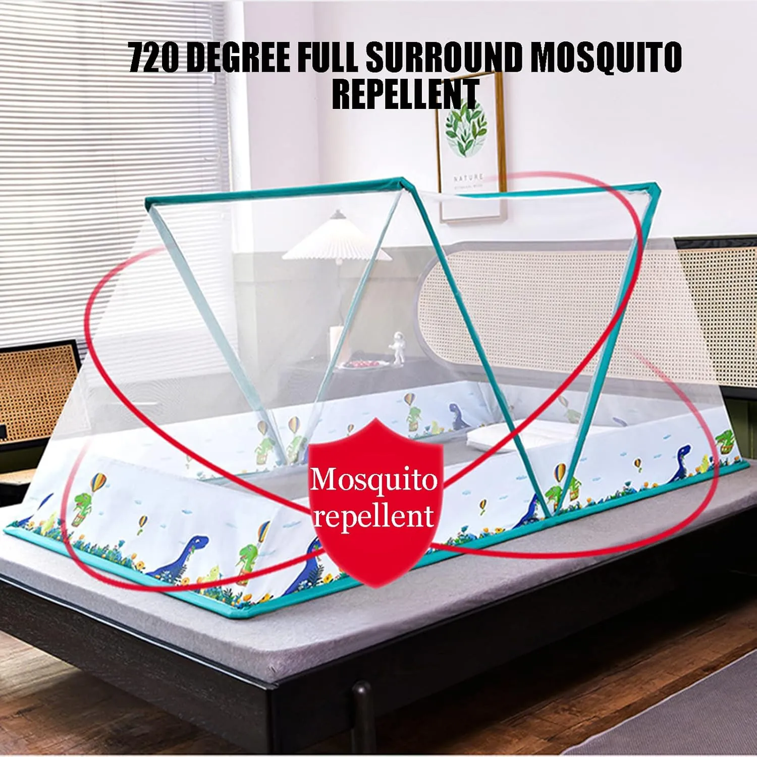 Portable Mosquito Mesh,Adult Mosquito Net Bed Canopies Mosquito Net Breathable & Washable Mosquito No Installation Mosquito Net Outdoor Camping Trip