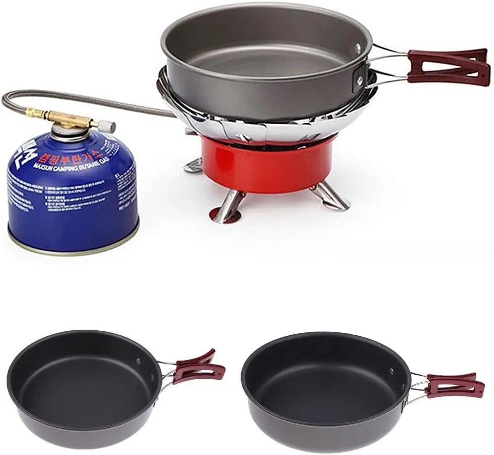 Portable Outdoor Camping Picnic Home Pot Frying Pan Folding Cookware