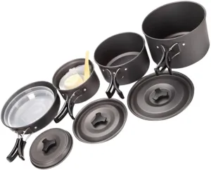 Portable Pot Set for Camping Picnic Hiking Cookware Set Camping Cooking Utensils
