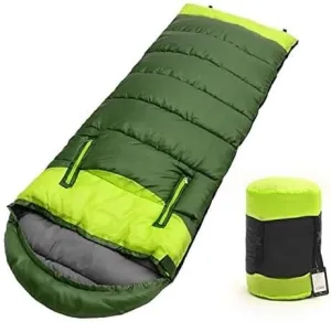 Portable Wearable Sleeping Bag for Adults, Lightweight 4-Season with Zippered Arms & Feet Holes, Green