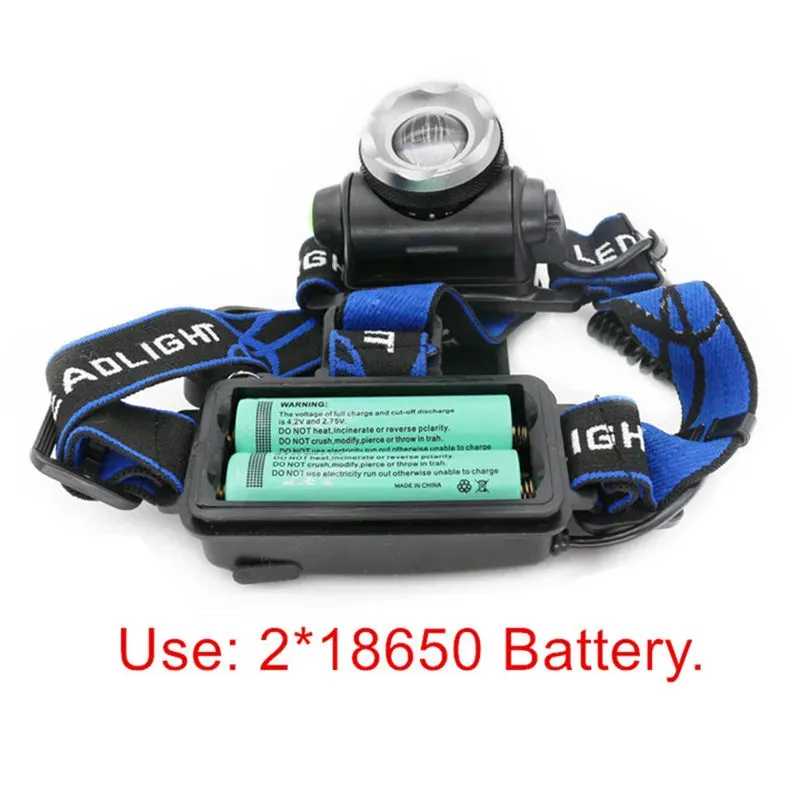 Portable zooming t6 L2 V6 Led Head lamp ZOOM Fishing headlight Camping Headlamp Hiking Flashlight  Bicycle light torch