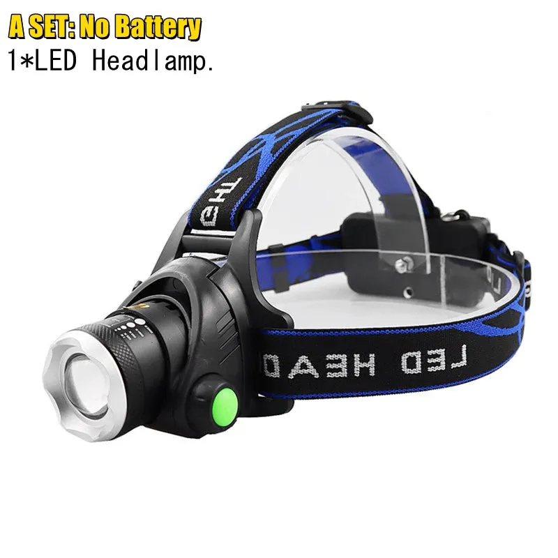 Portable zooming t6 L2 V6 Led Head lamp ZOOM Fishing headlight Camping Headlamp Hiking Flashlight  Bicycle light torch