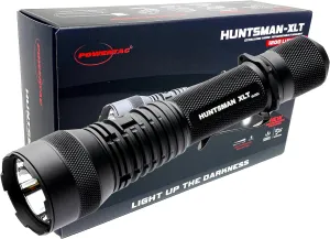 POWERTAC Huntsman-XLT LED Light - Rechargeable LED Flashlight Long Throw Spotlight Tactical Flashlights Super Bright Flashlight Flash Light EDC Gear Flashlights High Lumens Camping Supplies 1200 Lumen